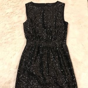 Size 4 Madewell black sequence dress